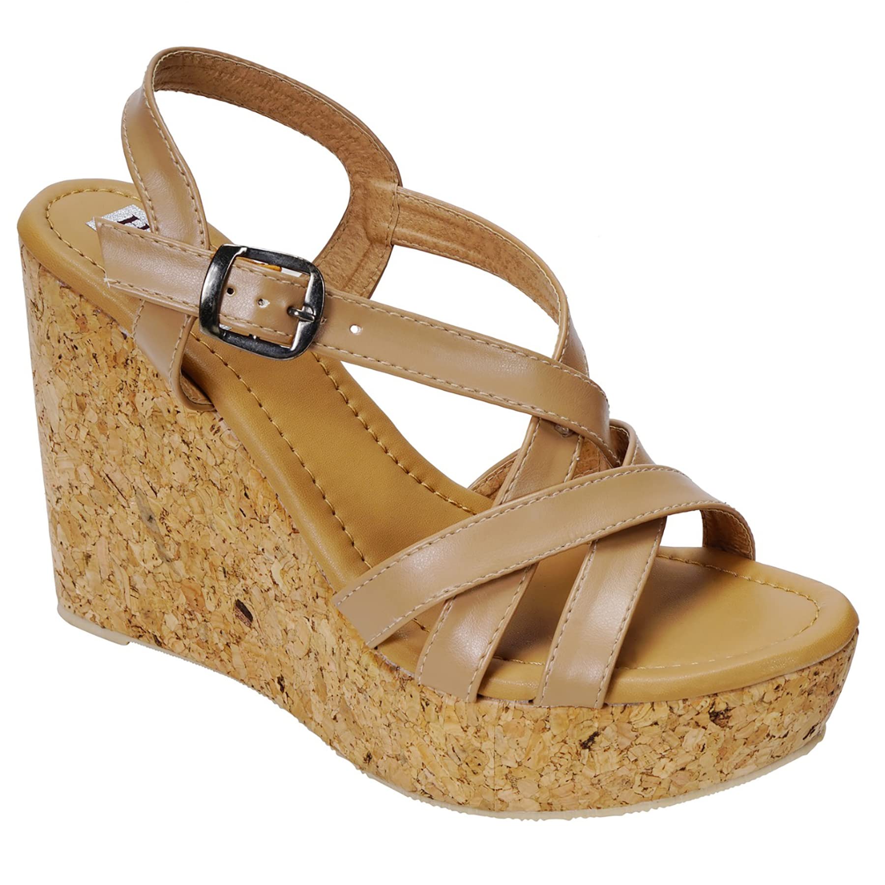 YASHU ENTERPRISES Women Glitter Wedge Heel Sandal 38 EU (Article Number 025_Beige) (B0B58M9L7P) Amazon Price History, Amazon Price Tracker