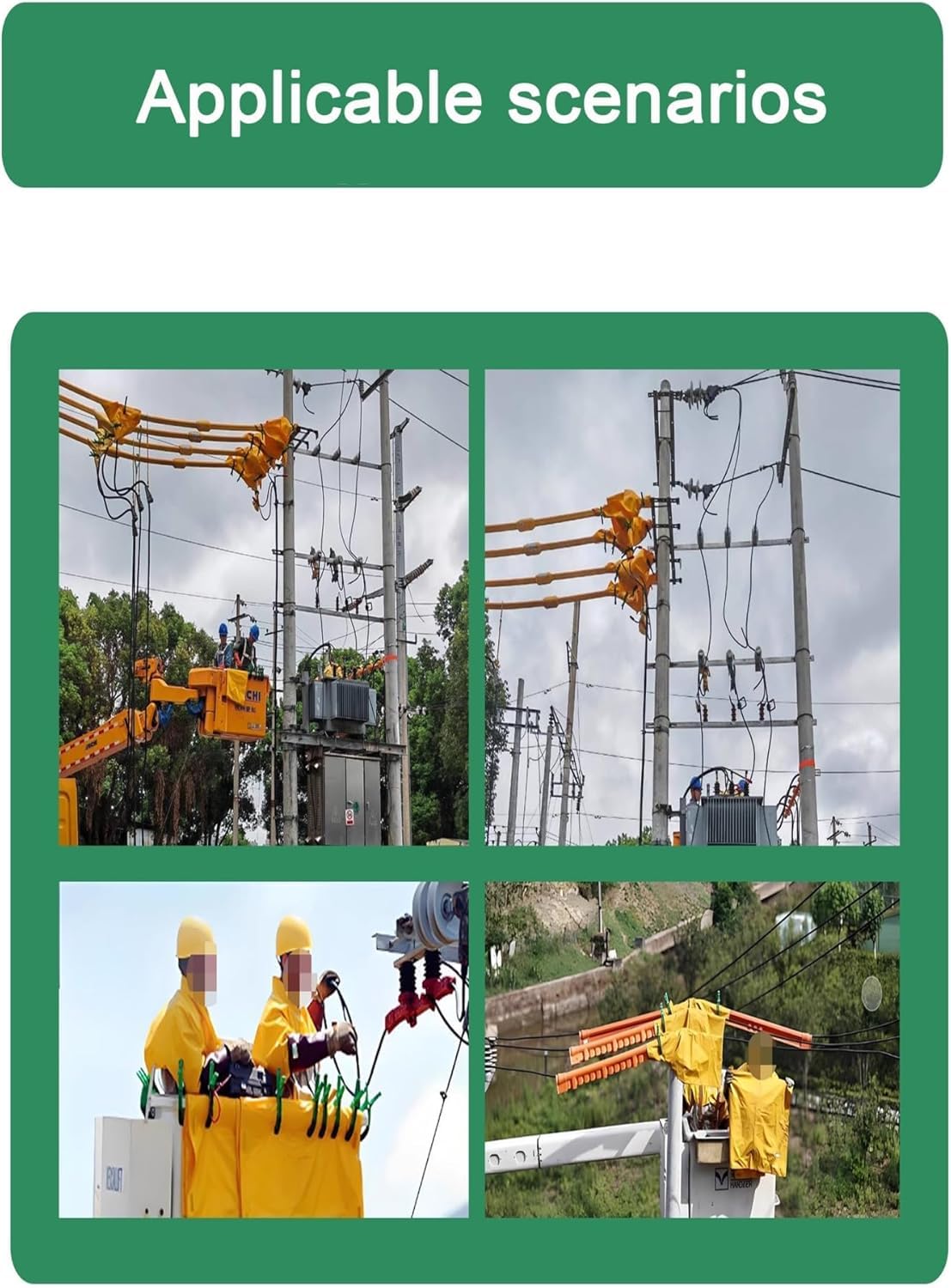 Isolierdecken for Hochspannungsarbeiten, Isolierwerkzeuge for elektrische Sicherheitsausrüstung(0.4kv,800X1000mm)