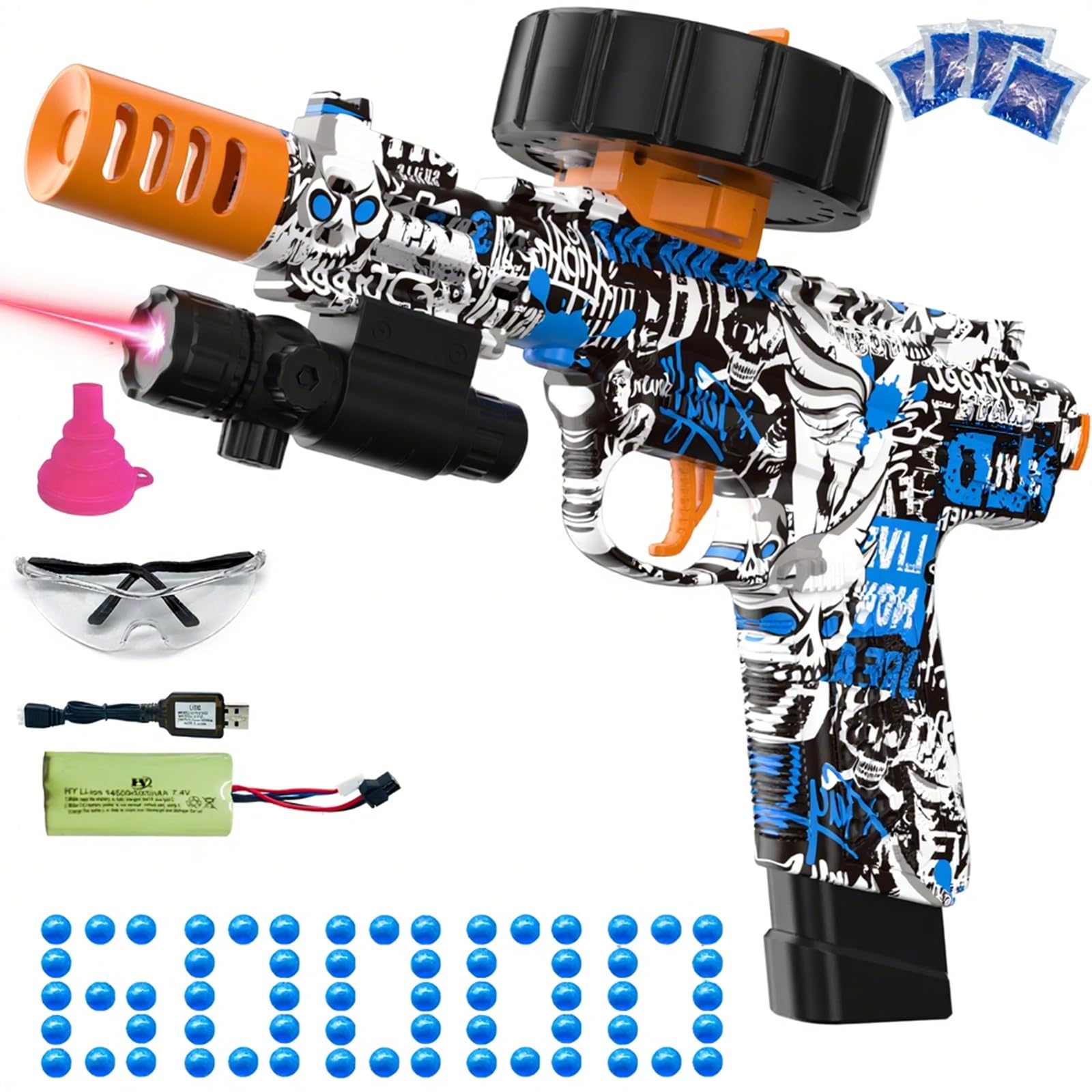 Amazon.com: JIFTOK Electric Gel Ball Blaster, High Speed Automatic
