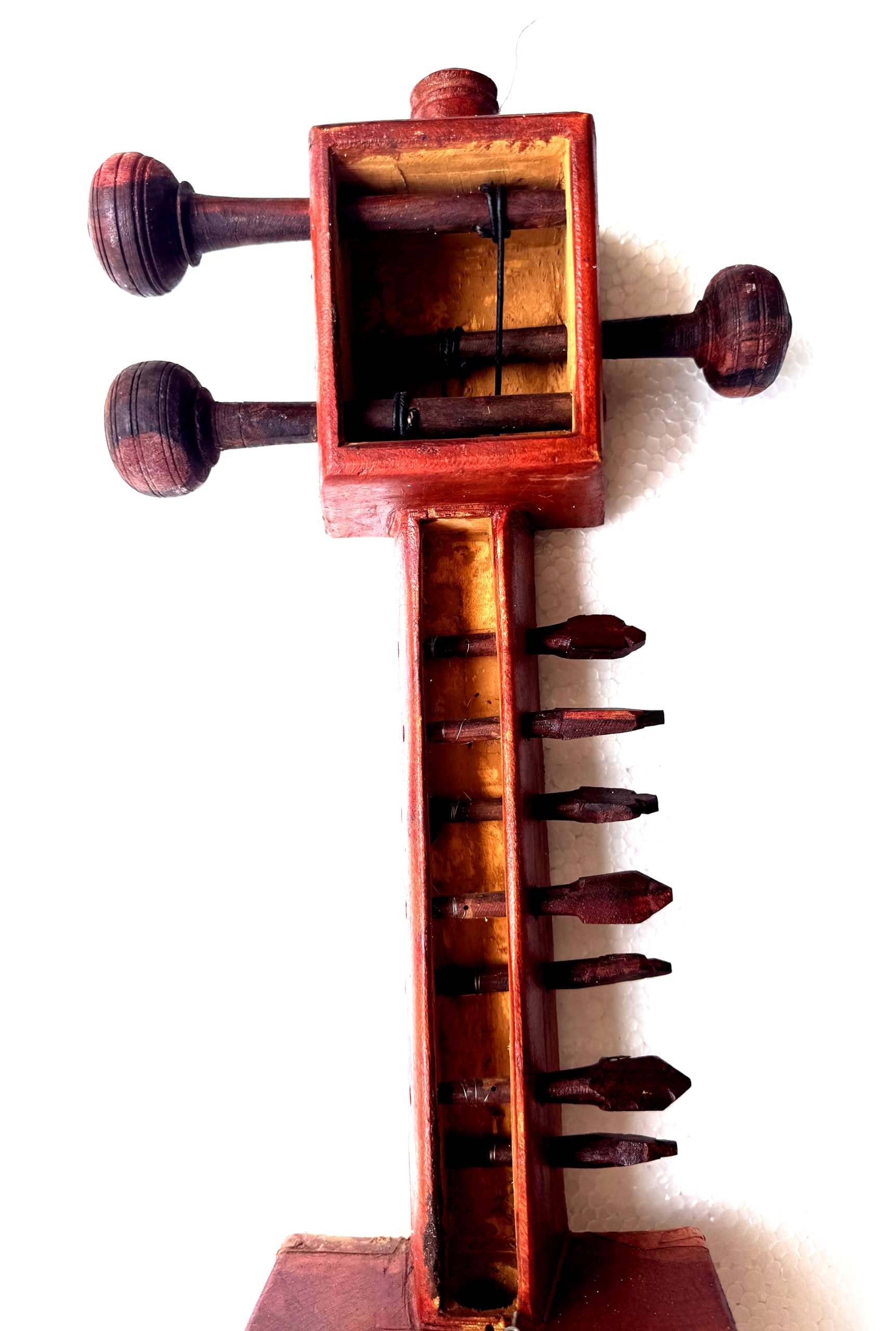 Vintage Jogiya Sarangi Ethnic tribal folk musical instrument from Rajasthan - Image 7 thumbnail