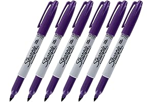 Pack of Purple Sharpies (6 Pack)