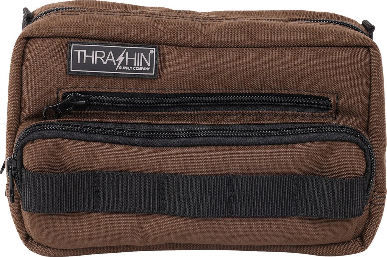 Thrashin Supply Company THB-0009 Handlebar Bag Plus - Brown - Image 5
