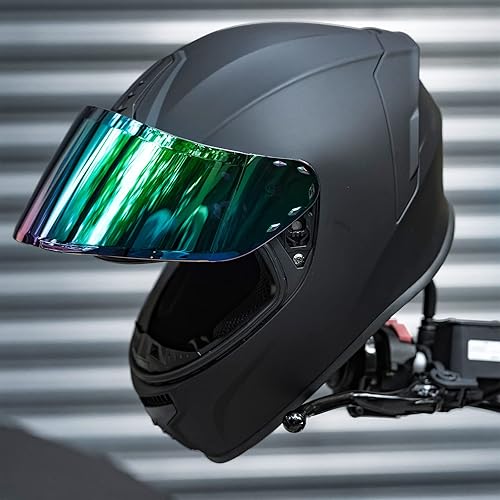 Miniatura 7 de Cascos integrales de motocicleta para adultos, hombres y mujeres DOT con visera tintada, modelo MD-813 para bicicleta de calle y carreras