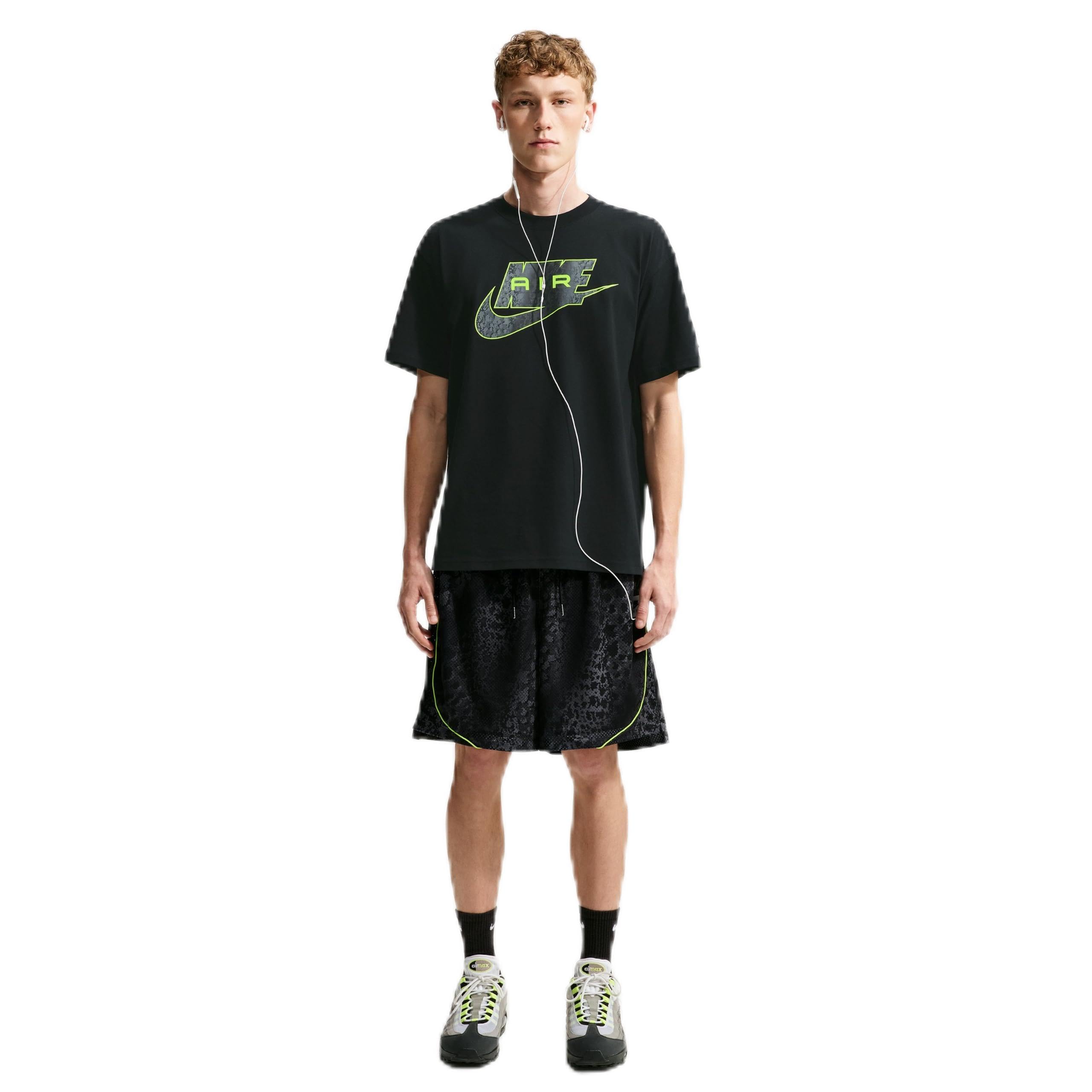 Nike Męska koszulka M NSW TEE LSE AIR AOP bawełna tkanina Black L