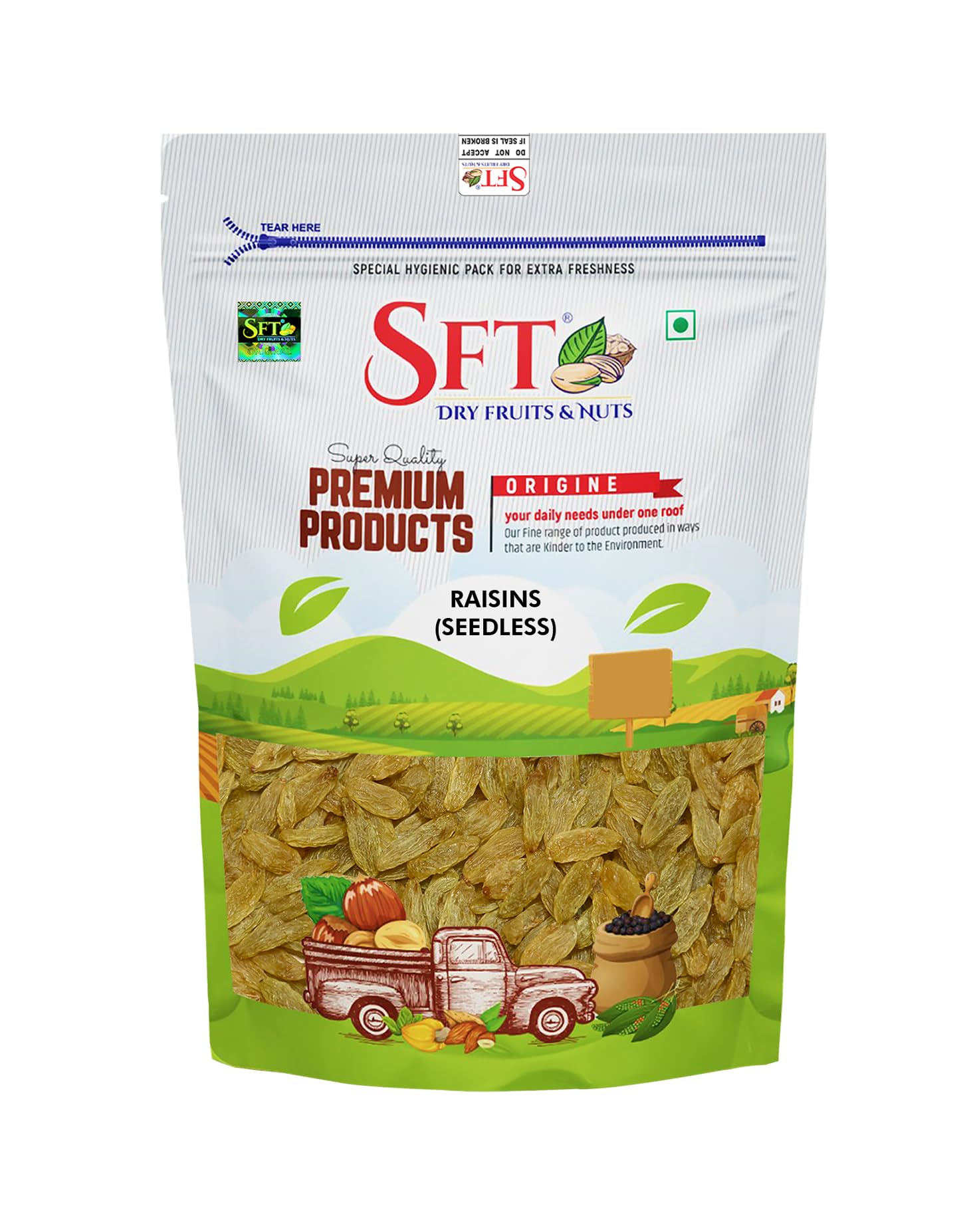 Raisins | 1 Kg | Kismish | Premium Dried Grapes | Sweet Fruity Taste and Soft Chewy Texture | Natural Source of Antioxidants, Potassium & Fiber | Healthy Snack