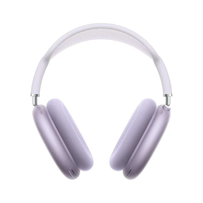 Apple AirPods Max Cuffie wireless over-ear, Cancellazione attiva del rumore di livello pro, Modalità Trasparenza, Audio spaziale personalizzato, Ricarica USB-C, Cuffie Bluetooth per iPhone, Viola