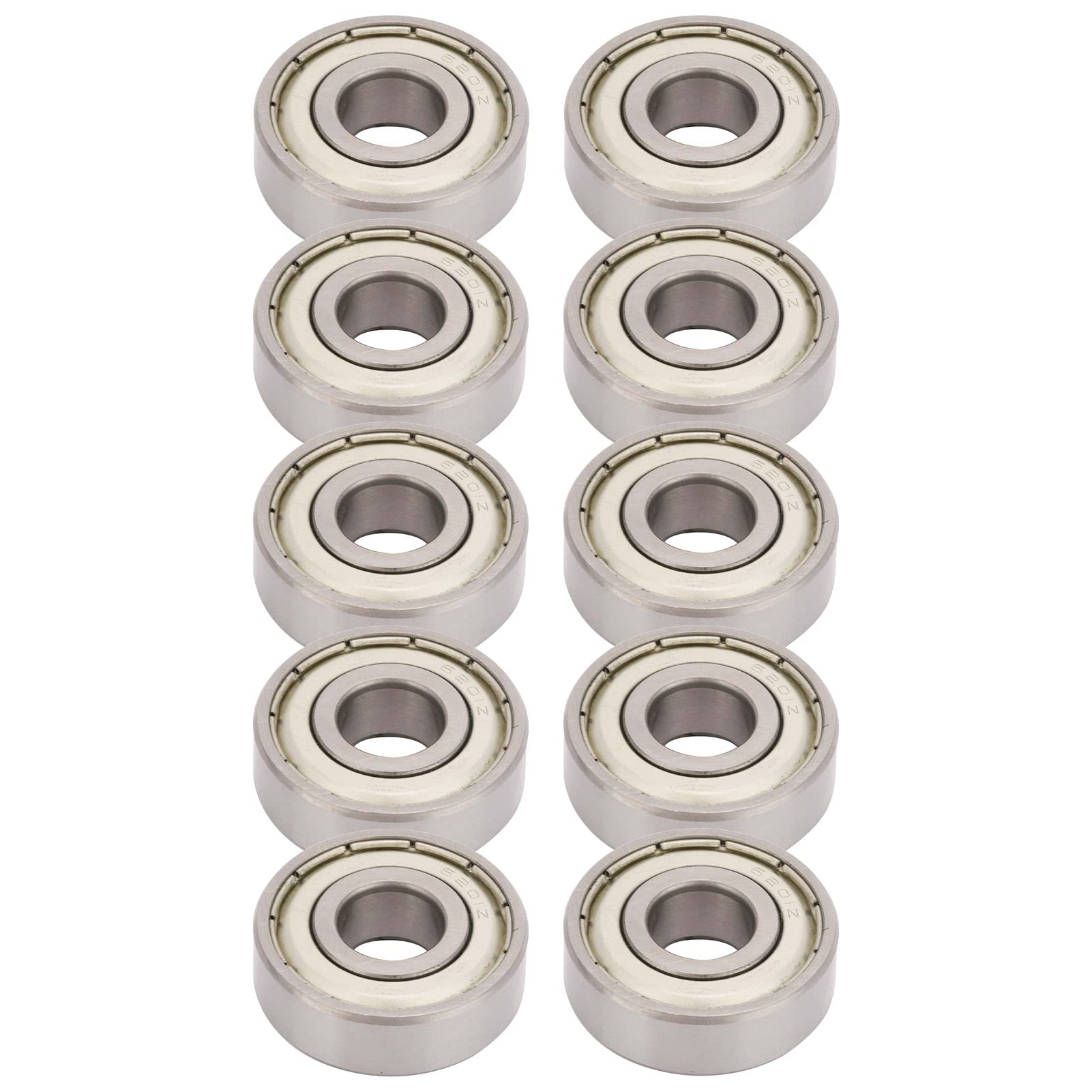 Pack 10 Unidades Rodamientos 6201Z - Pack De 10 Unidades - Rodamientos Rígidos De Bolas De Acero - Ideales Para Motores, Cajas De Cambio Y Maquinaria Rodamientos Pequeños