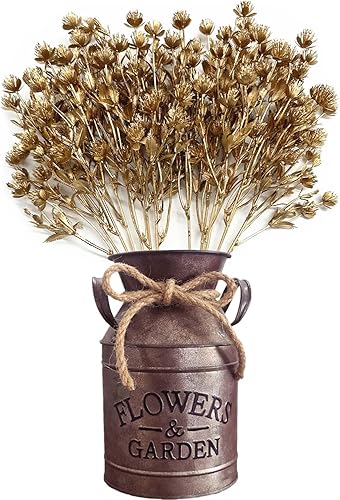 Vista 220 de CATTREE Helechos dorados - Plantas artificiales grandes y altas de 30 pulgadas, paquete de 2 decoraciones de Navidad, hojas de Boston doradas Hojas