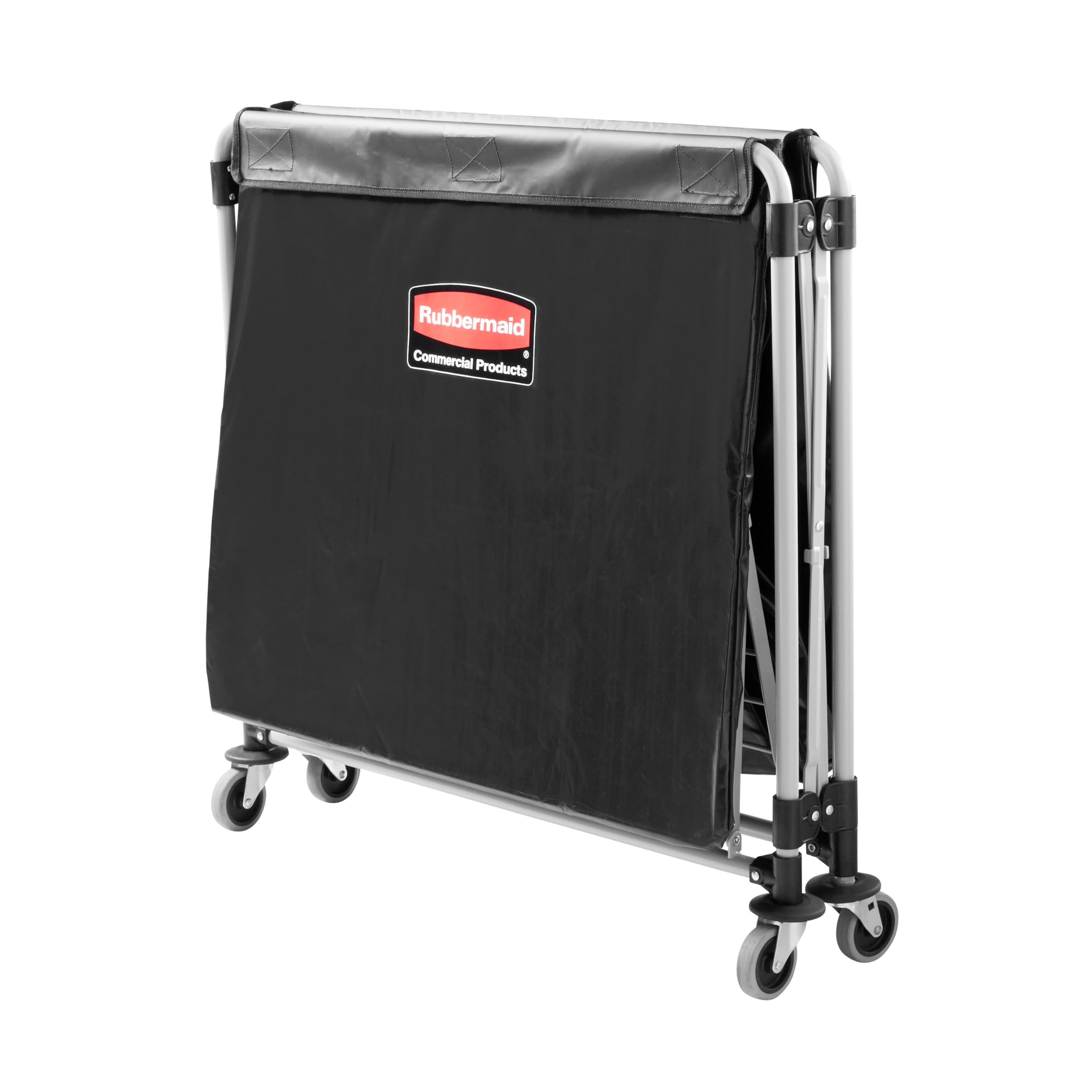 Rubbermaid Commercial Products X-Cart Chariot Pliable | Cadre à Roulettes pour Transport de Linge | 300 L, Gris