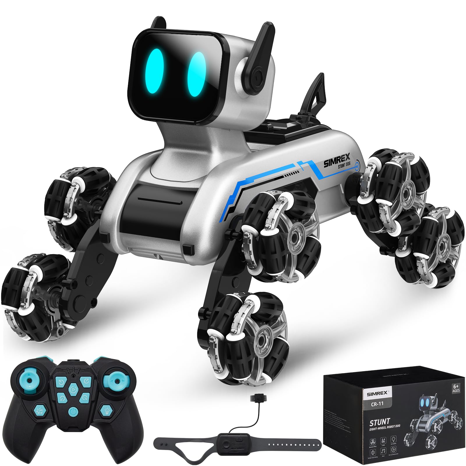 Amazon.com: SIMREX Robot Dog RC Stunt Car Toys - Gesture Sensing