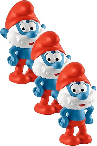 Miniatura 8 de Schleich Pitufos, juguetes retro para niños, Pitufo con figura de juguete de corazón