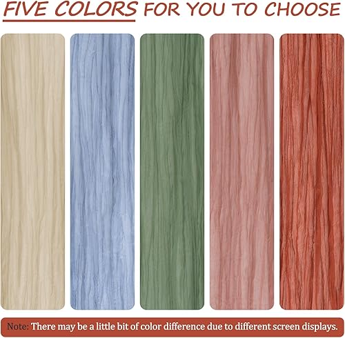 Miniatura 5 de 12 piezas de camino de mesa de gasa de 10 pies a granel, 35 x 120 pulgadas, camino de mesa largo romántico para Navidad, boda, despedida de soltera,