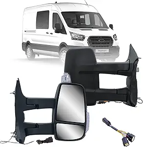 Passenger Right Side Mirror Replacement for Ford Transit 150/250/350 (2015-Onward)