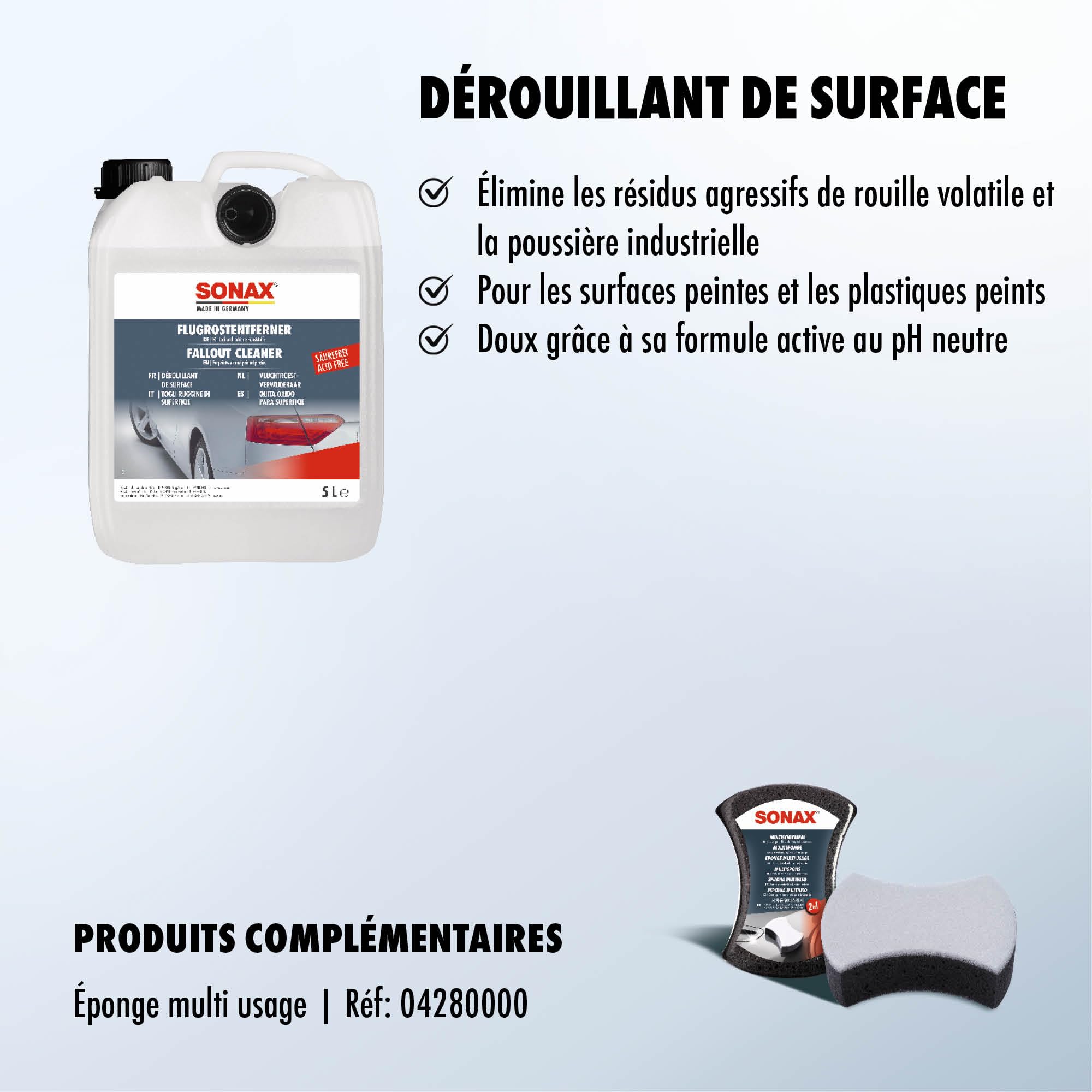 SONAX Dérouillant de surface (5 litres)