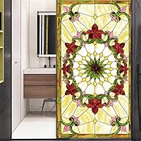Vista 2 de Película decorativa de privacidad esmerilada sin pegamento para ventana, hermoso patrón de playa, cubierta de puerta de vidrio, calcomanías