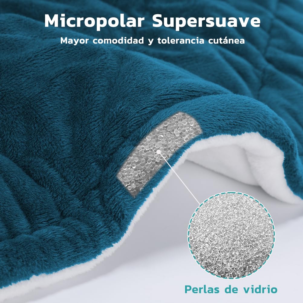 Almohadilla Térmica Cuello con Calentamiento Rápido, Temperatura Ajustable (40-60°C), Uso para Cuello, Hombros y Espalda, Apagado Automático y Lavable a Máquina, 55x45