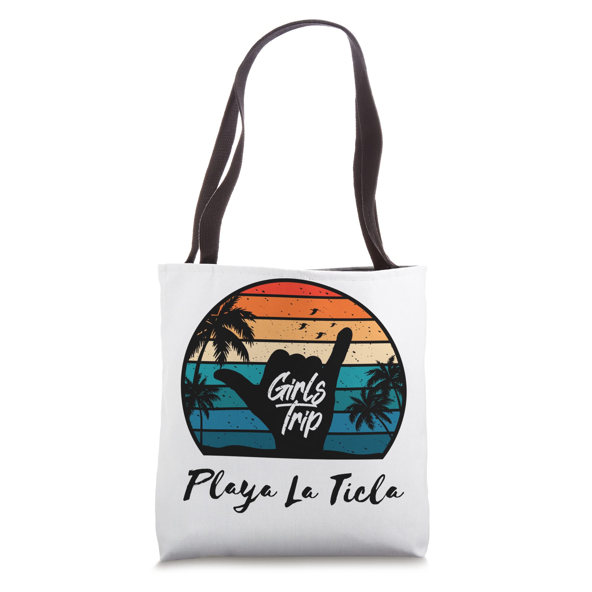 Girls Trip Playa La Ticla Mexico Matching Summer Surf Tote Bag