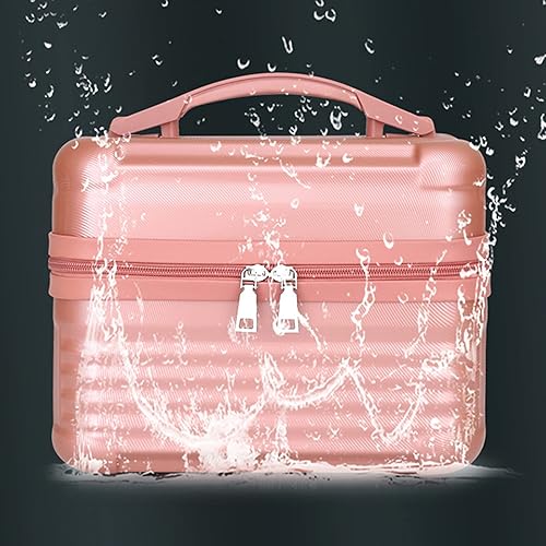 Miniatura 3 de Estuche de cosméticos portátil de gran capacidad, caja de tren, bolsa de almacenamiento de cosméticos, bolsa de maquillaje con organizador de