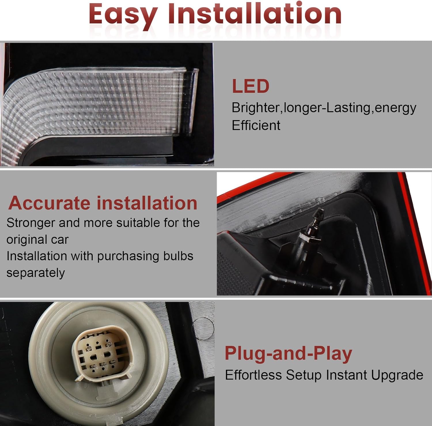 LED Tail lights Assembly Compatible with 2022-2025 Ford Expedition OE Style Left Rear Light Taillights Replacement for NL1Z13405B