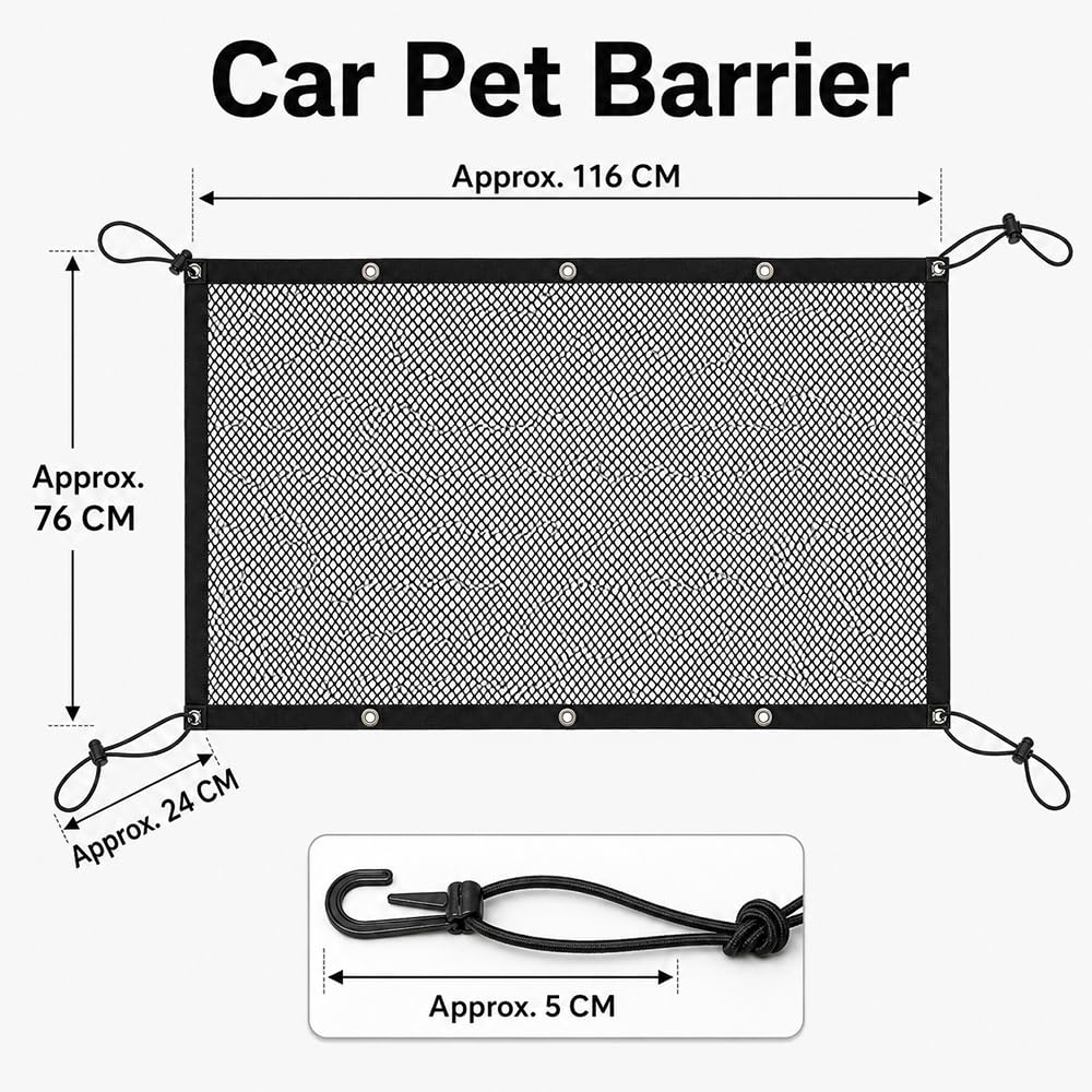 Barriera per animali domestici per Lexus GX GX460 2015-2022 Mesh Car Seat Pet Divisore Dog Safety Barrier Accessori