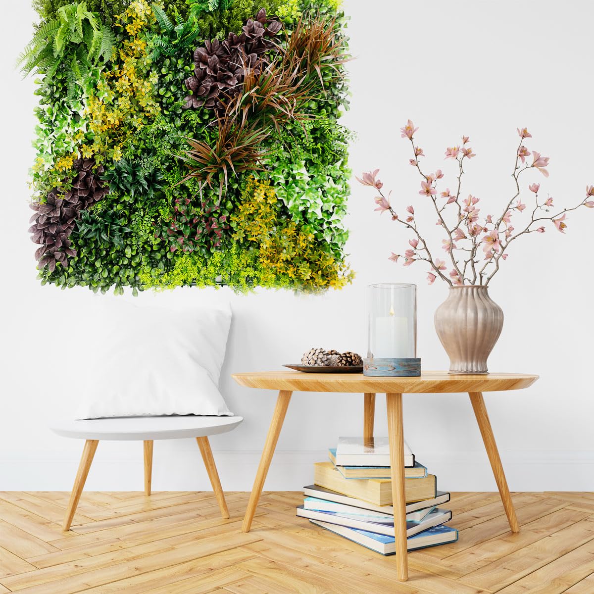 SYNTHAIETIK Mur Végétal Artificiel Life Prix/m² Notre Mur végétal Artificiel Life est l'ajout Parfait pour Tous Vos projets de décoration intérieure ou extérieure