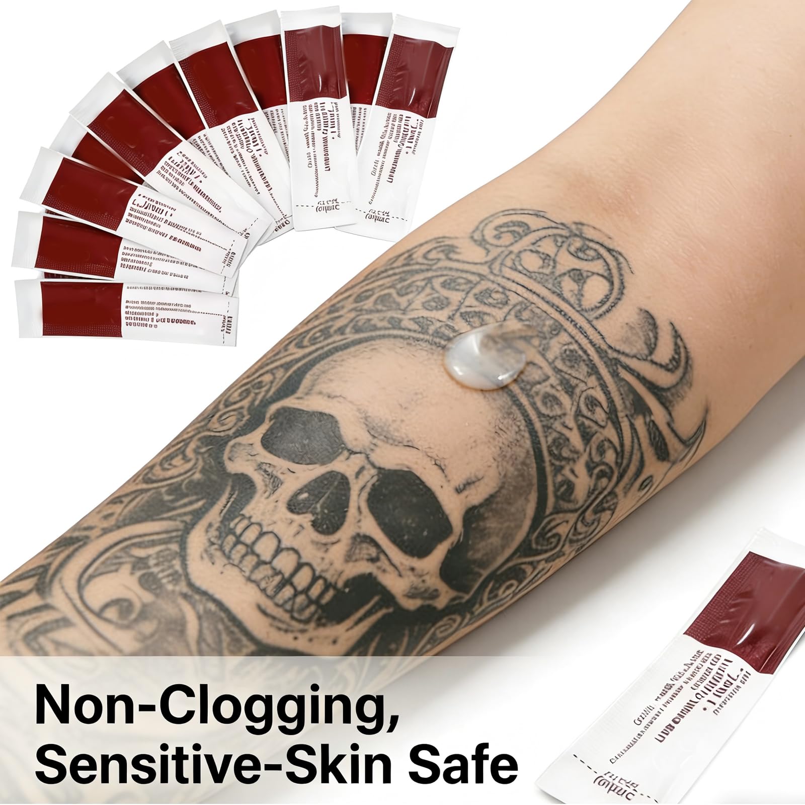 Unihuby Crema para Tatuajes Gel Curativo Vitamina A&D Aftercare 100pcs