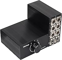 Vista 10 de Hotswap Design - Caja divisora XLR de 3 pines de 1 y 8 salidas, balanza de soporte/TRS/TS 1/4 de pulgada de entrada y salida de un bucle, caja