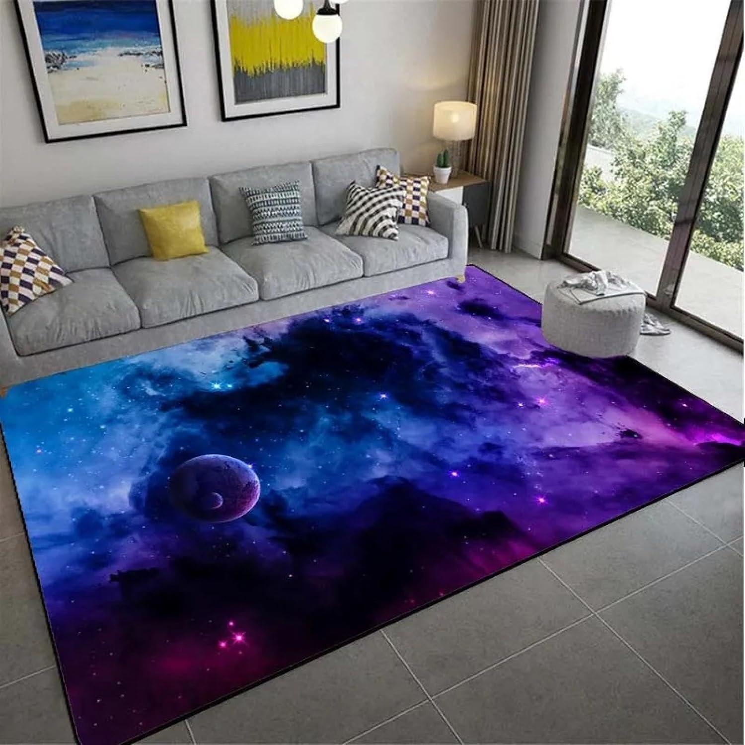Space Planet Carpet Starry Sky Carpets in The Living Room Rugs Home Decoration Bedroom Mat Children Carpet Area Rug 160x200cm