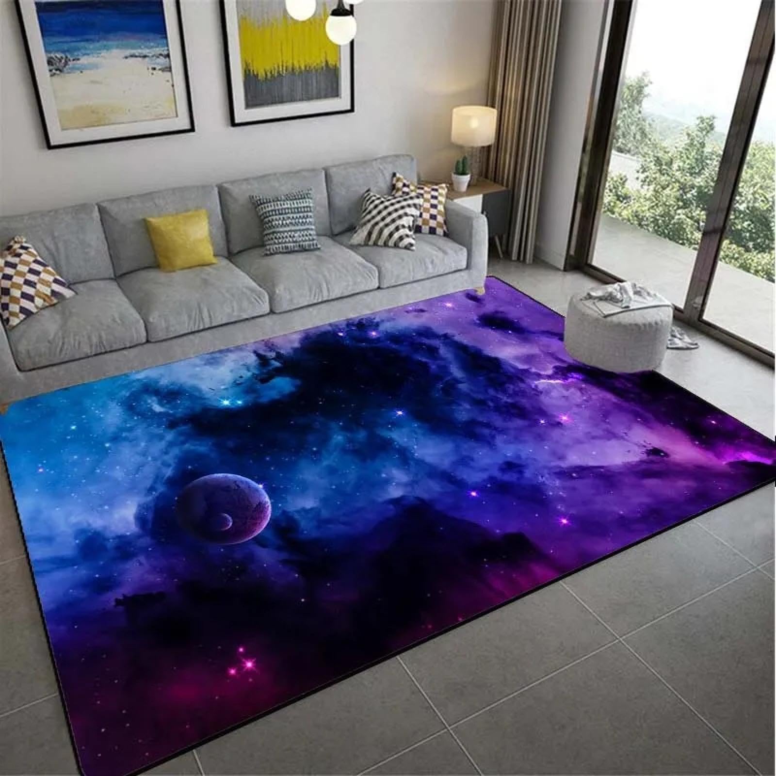Alfombras para dormitorio JGGXHM de alta definición visual y acabado suave de 120x170 cm