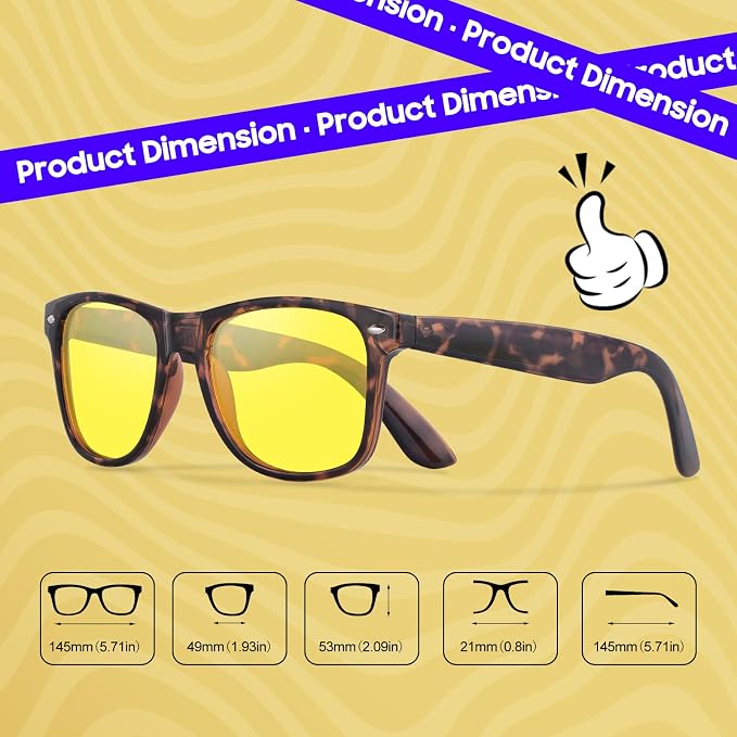 Gafas polarizadas para conducir de noche para hombre y mujer miniatura 5