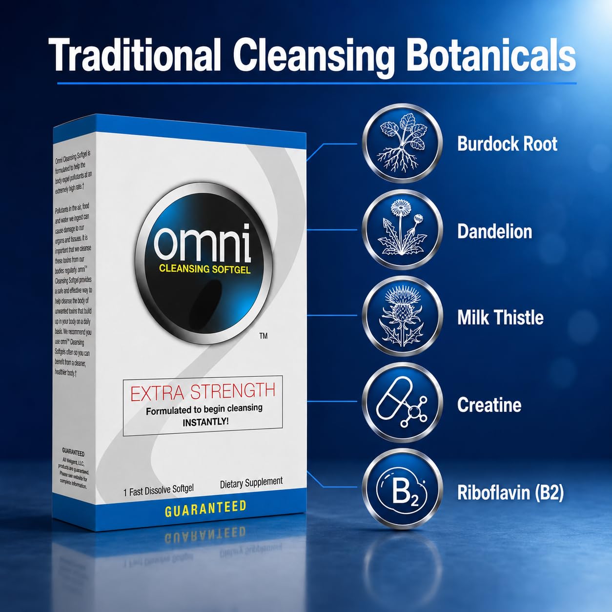 Omni Extra Strength Cleansing Softgel, Herbal Cleanse, Fast Dissolve — Amazon image 5
