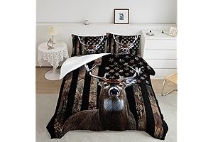 HOSIMA Deer Hunting Queen Comforter