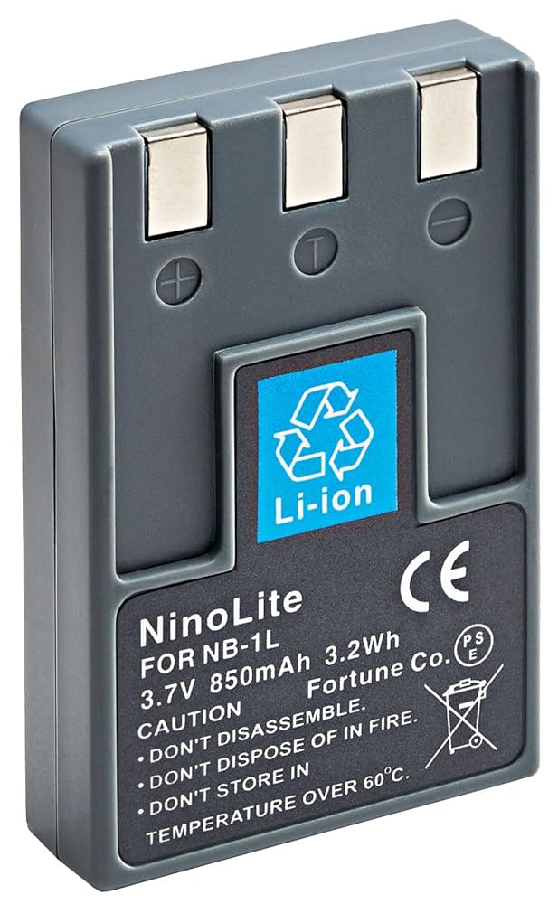 Amazon | NinoLite NB-1L NB-1LH 互換 バッテリー キャノン IXY