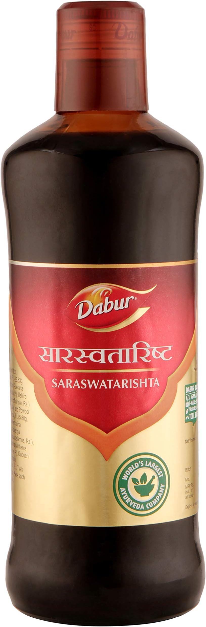 DABUR Saraswatarishta - 450 ml, Brown