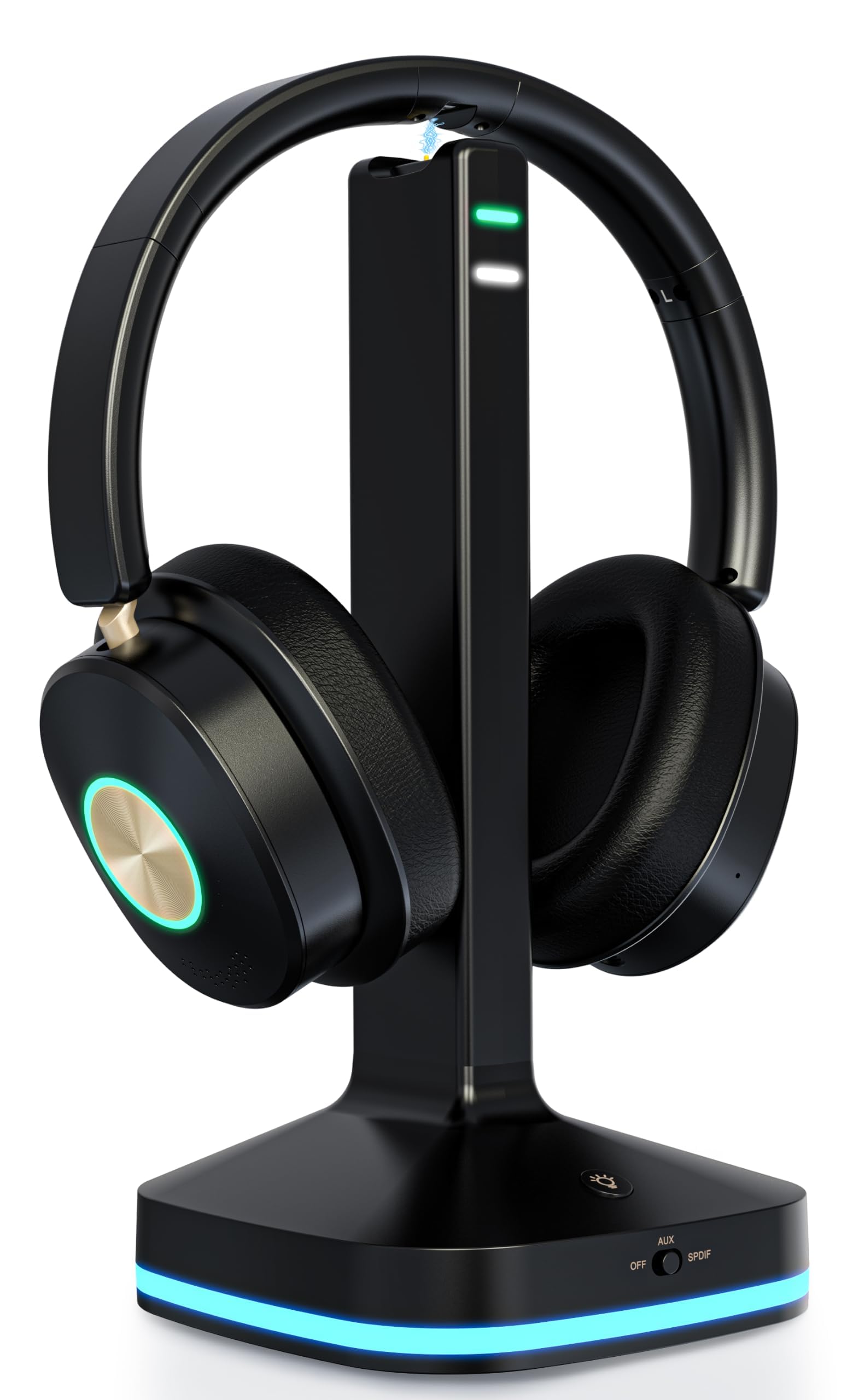 Photo 1 of Earbay Wireless Headphones for TV with Transmitter Dock