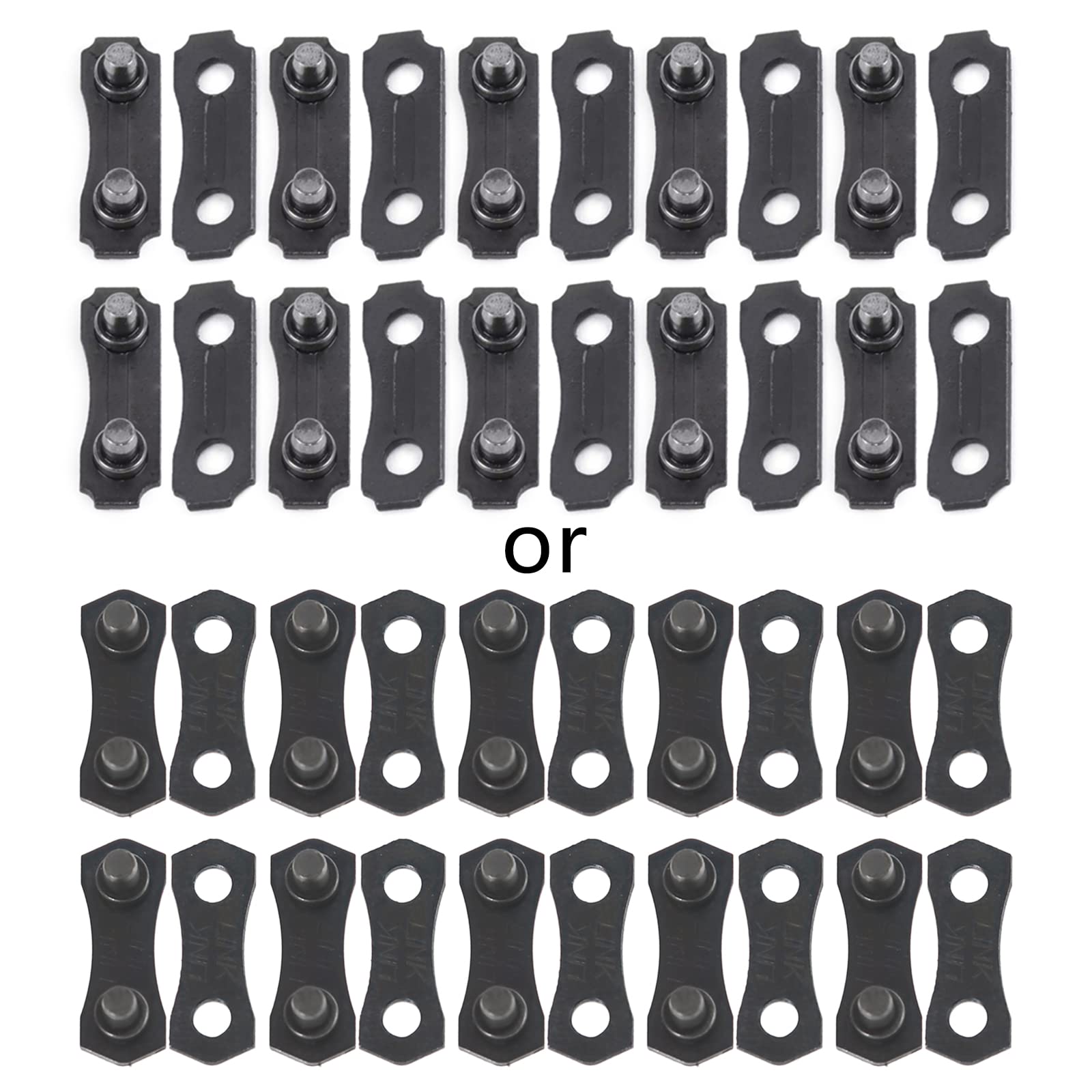 kobeIeen 10 Set Alloy Chainsaw Chain Link Strap 3/8'' for Joining .043 .050 Chain Easy to Use for