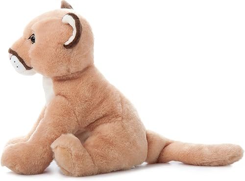 Miniatura 4 de The Petting Zoo - Peluche de león de montaña, regalos para niños, animales zoológicos salvajes Onez, juguete de peluche de león de montaña sentado