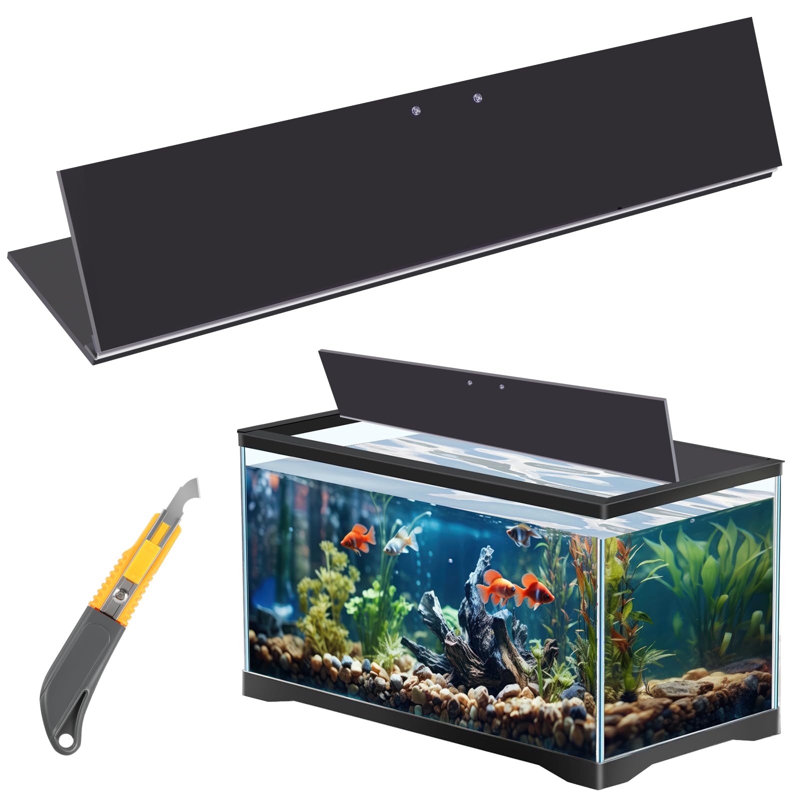 Amazon.com: Sieral Aquarium Polycarbonate Canopy Set 35.13 x 17.13
