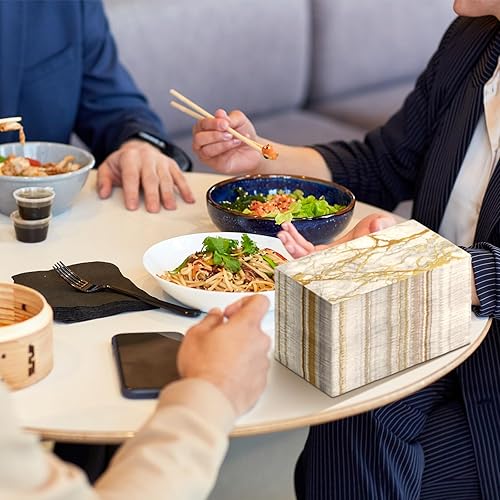 Vista 13 de Geyoga 200 servilletas de mármol desechables de 2 capas para invitados, toallas de mano marmoleadas negras y doradas, para el hogar, baño, cocina