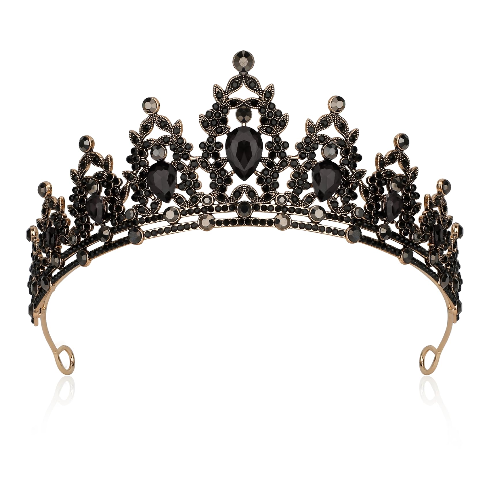 Amazon.com: JIOMULIG Crown Tiaras for Women Black Queen  display picture 2