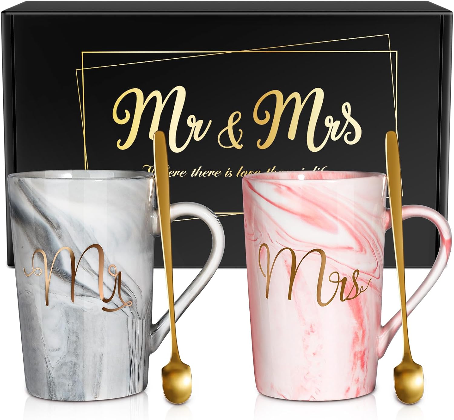 Occasionals Ensemble De Tasses à Café Assorties Pour Couple S'embrassant, Cadeau De Mariage Pour Couples 2025, Cadeaux De Fiançailles, Saint-Valentin, Jolies Tasses à Café Assorties Pour Couple Mariée