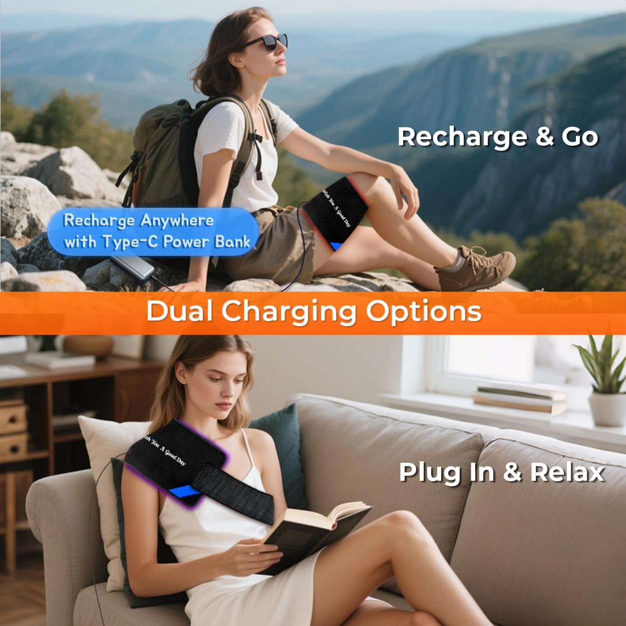 Red Light Therapy for Body – 90 LEDs Triple Wavelength (660/850/460nm), 13"x7.3" Wearable Infrared Light Therapy Pad for Pain Relief, Muscle Recovery & Skin Care – 27 Customizable Options - Image 4