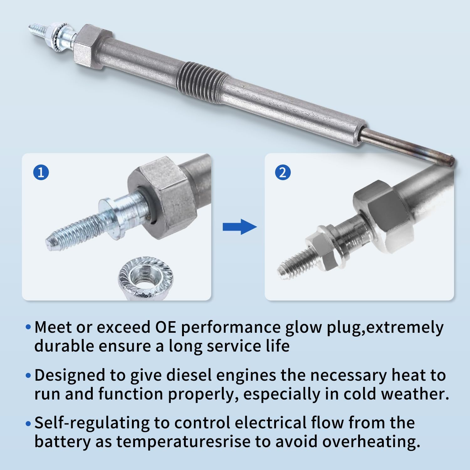 9G Glow Plugs 6.6 Duramax Replace 12639701 97364968