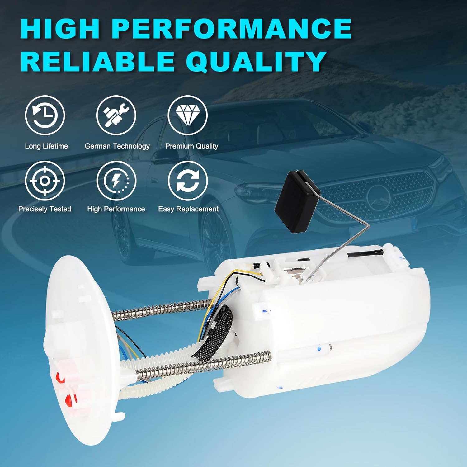 OTO-K Electric Fuel Pump Module Assembly with Sending Unit Compatible with Lexus GX470 & Toyota 4Runner, 2005 2006 2007 2008 2009, V8 4.7L, Gas, Replaces# E8797M, FG1761, P76695M, SP9017M, 69899