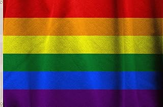 1 x HYX Large Rainbow Gay Pride Flag 5ft x 3ft (150cm x 90cm), LGBTQ+ Pride Flags, Perfect for Showing Your Pride Community Support, Double Stitched Seam and Metal Eyelets
