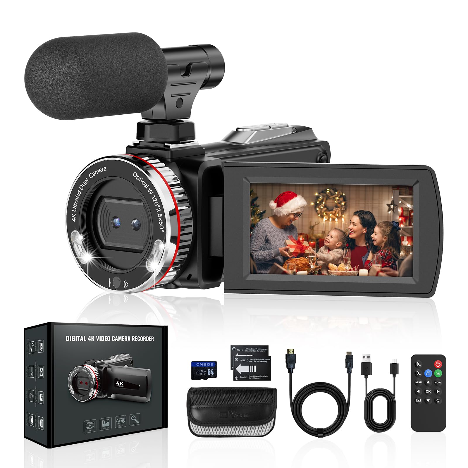 Amazon.com : ZIMOCE 4K 60FPS Video Camera Camcorder with HDMI