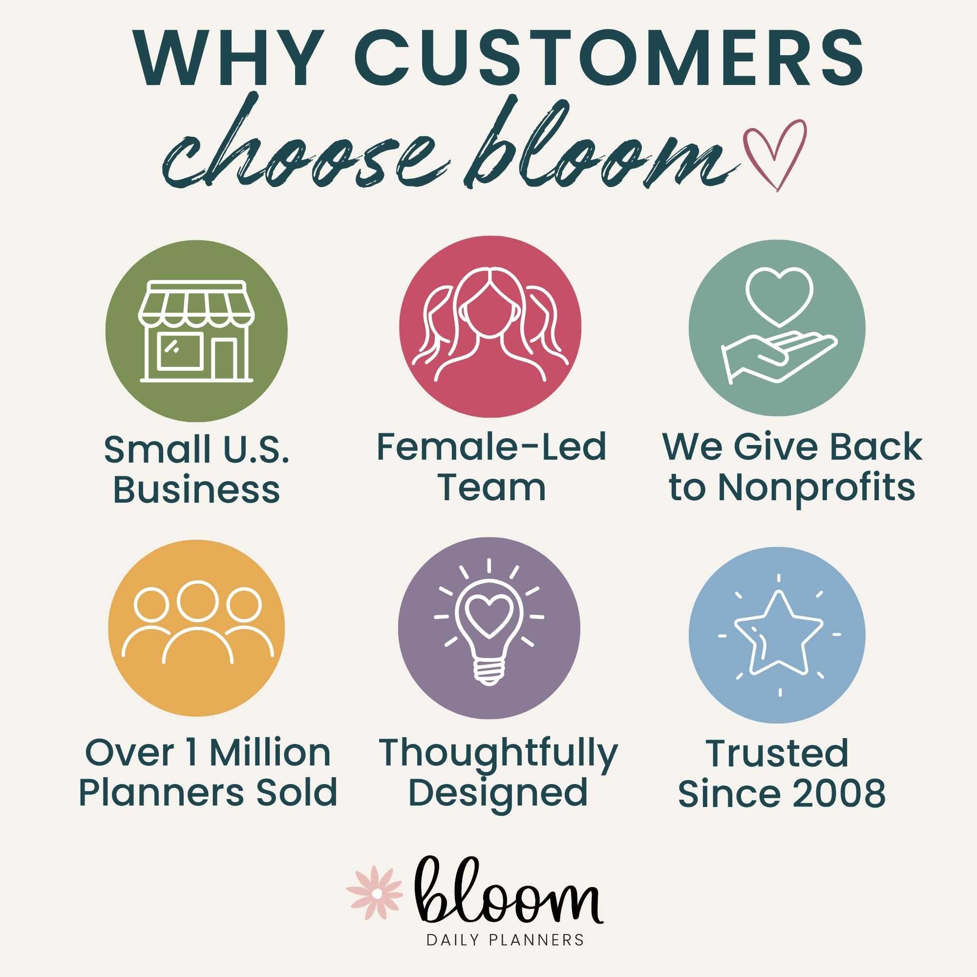 bloom daily planners Agenda de tapa dura 2027 (8.5 x 11 pulgadas) de enero a diciembre de 2027, calendario anual, agenda de tareas para mujeres, agenda inspiradora mensual y semanal con plantilla