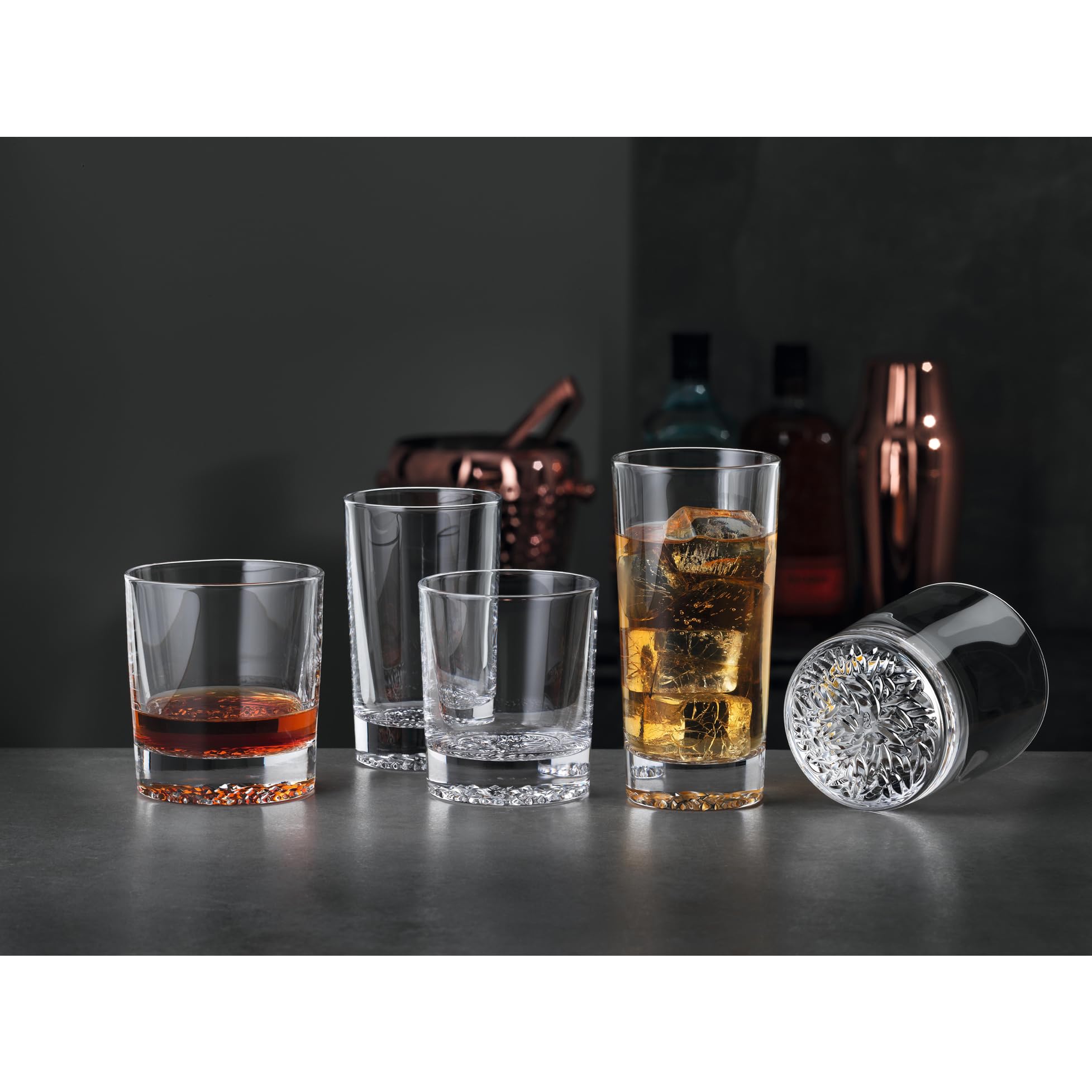 Spiegelau & Nachtmann, 4-częściowy zestaw szklanek do long drinków, szklanki barowe, szkło kryształowe, 305 ml, Lounge 2.0, 2710162