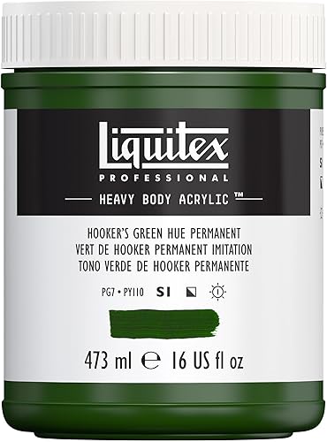 Vista 152 de Liquitex Pintura acrílica profesional de alto espesor, envase de 473 ml, tono carmesí alizarina permanente