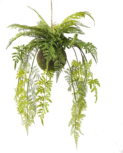 MBKET Helechos artificiales para interiores, plantas de helecho colgantes falsas, vegetación de helecho boston, plantas de plástico que no se